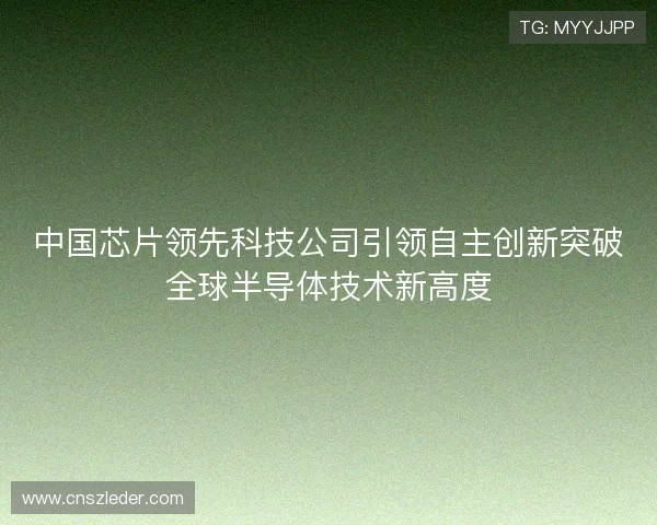 中国芯片领先科技公司引领自主创新突破全球半导体技术新高度